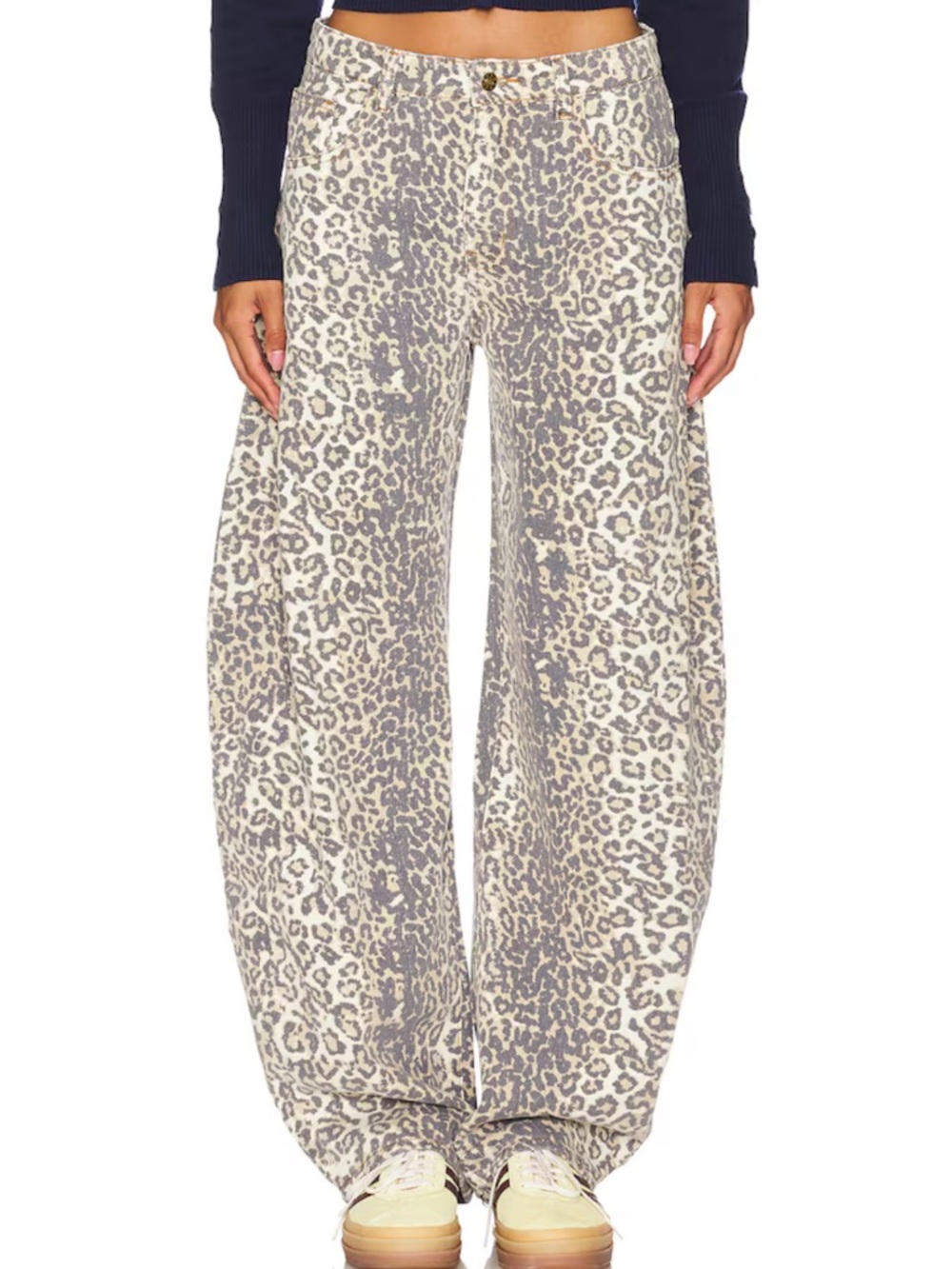 Lioness Horseshoe Jeans in Leopard Fade